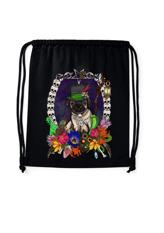 MYTi23 Gymbag Voodoo Gymbag Mops Hundeshirt Hundefans