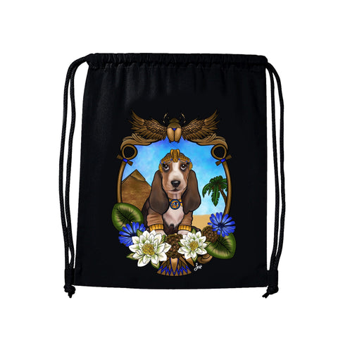 MYTi23 - Pets Heads Philosophy Gymbag Ägypten Gymbag Basset Hundeshirt Hundefans