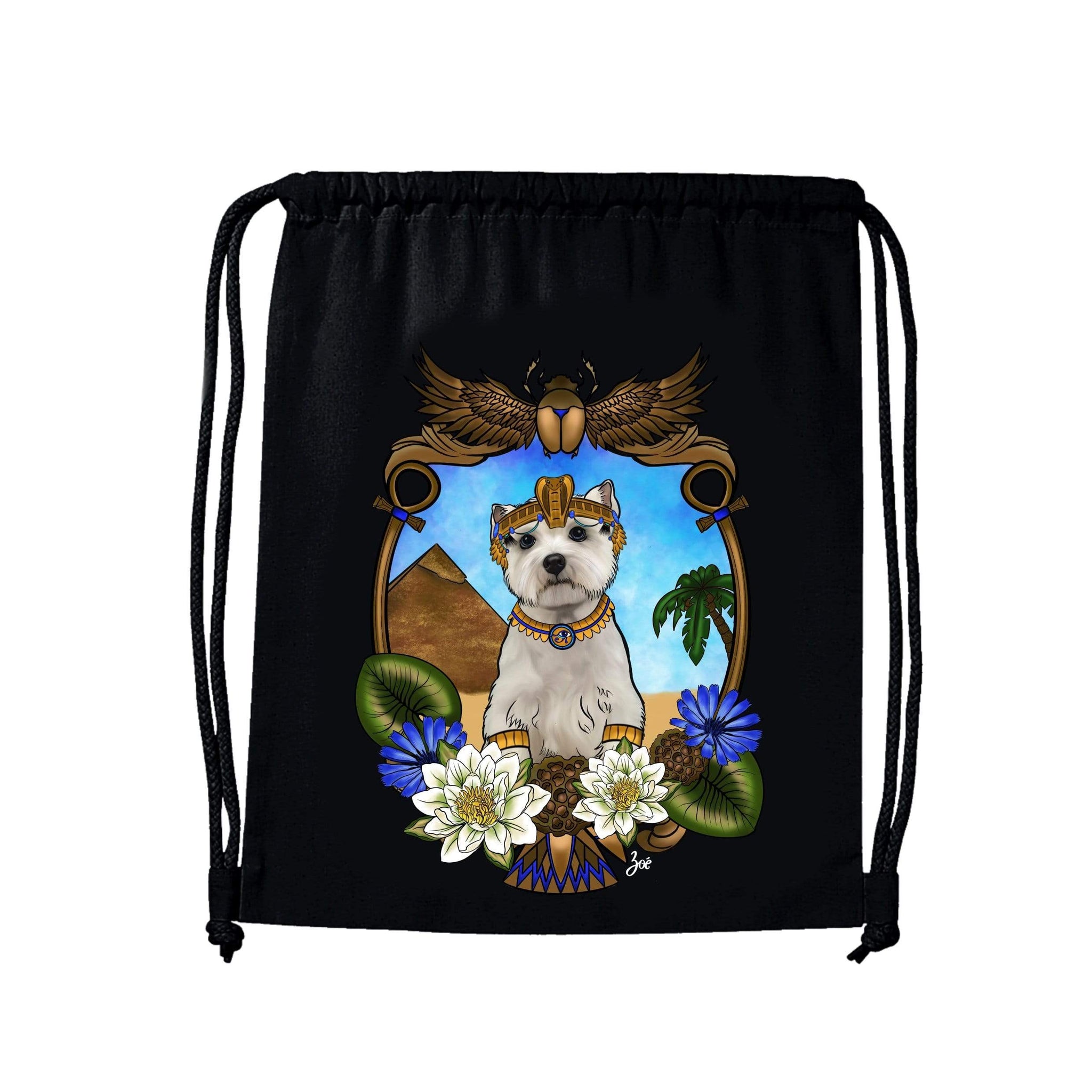 MYTi23 - Pets Heads Philosophy Gymbag Ägypten Gymbag Westie Hundeshirt Hundefans