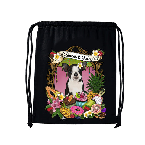 MYTi23 - Pets Heads Philosophy Gymbag Cupcake Gymbag Boston Terrier Hundeshirt Hundefans