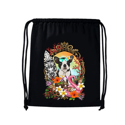 MYTi23 - Pets Heads Philosophy Gymbag Surfer Gymbag Boston Terrier Hundeshirt Hundefans