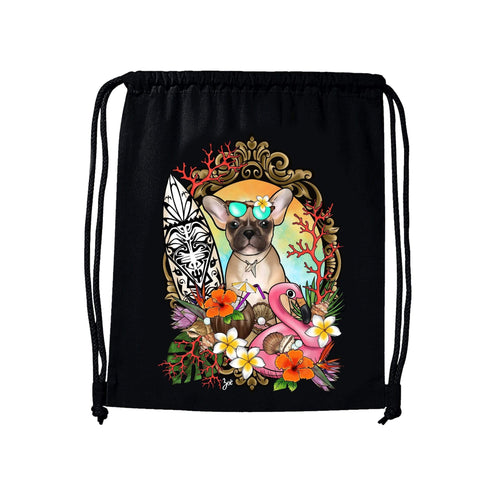 MYTi23 - Pets Heads Philosophy Gymbag Surfer Gymbag Frenchie Hundeshirt Hundefans