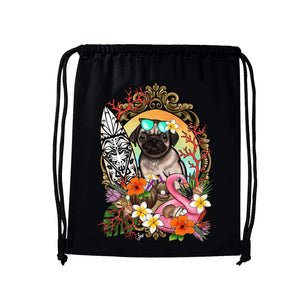 MYTi23 - Pets Heads Philosophy Gymbag Surfer Gymbag Mops Hundeshirt Hundefans