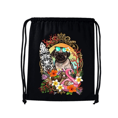 MYTi23 - Pets Heads Philosophy Gymbag Surfer Gymbag Mops Hundeshirt Hundefans