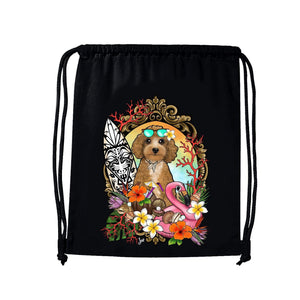 MYTi23 - Pets Heads Philosophy Gymbag Surfer Gymbag Pudel Hundeshirt Hundefans