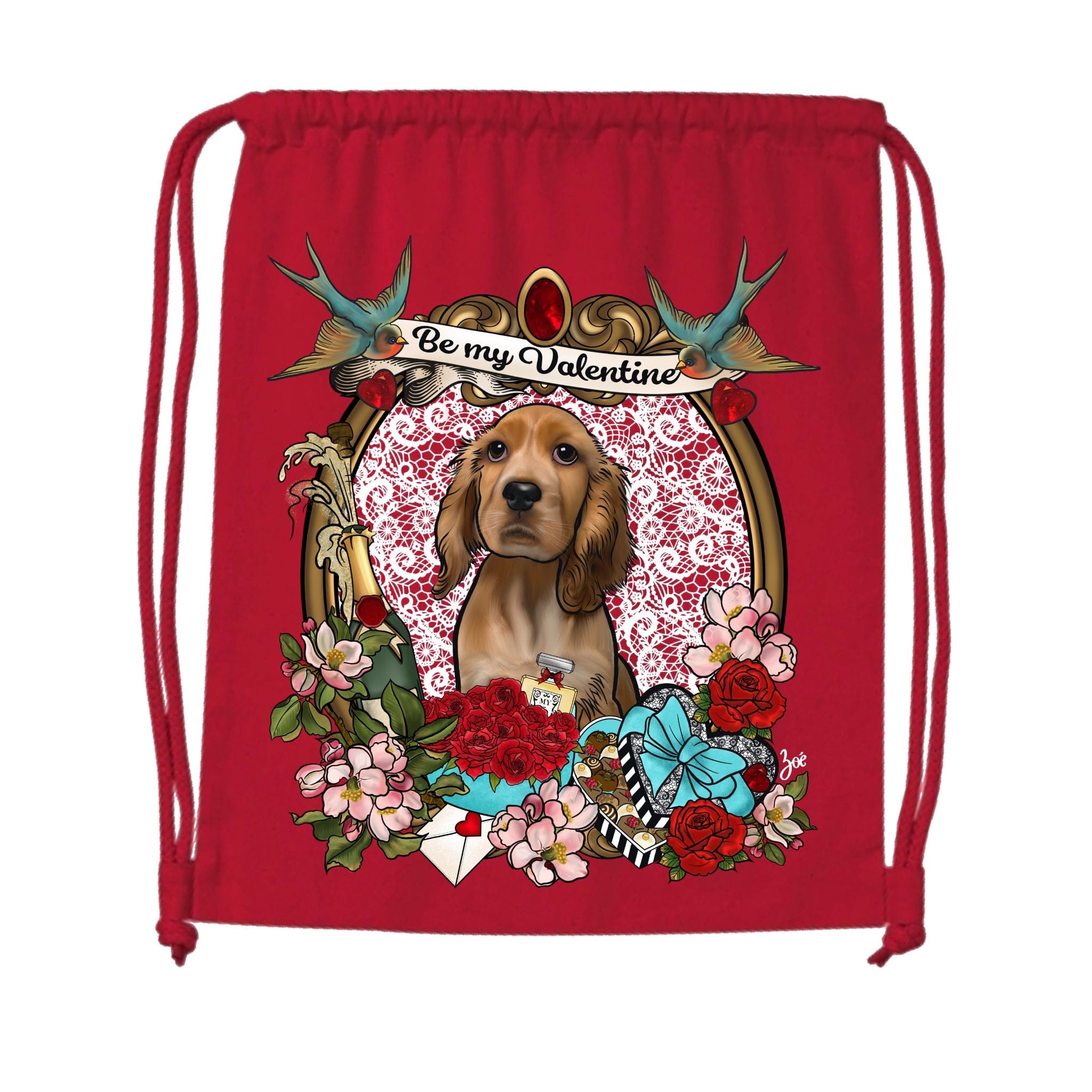 MYTi23 - Pets Heads Philosophy Gymbag Valentine Gymbag Cocker Hundeshirt Hundefans