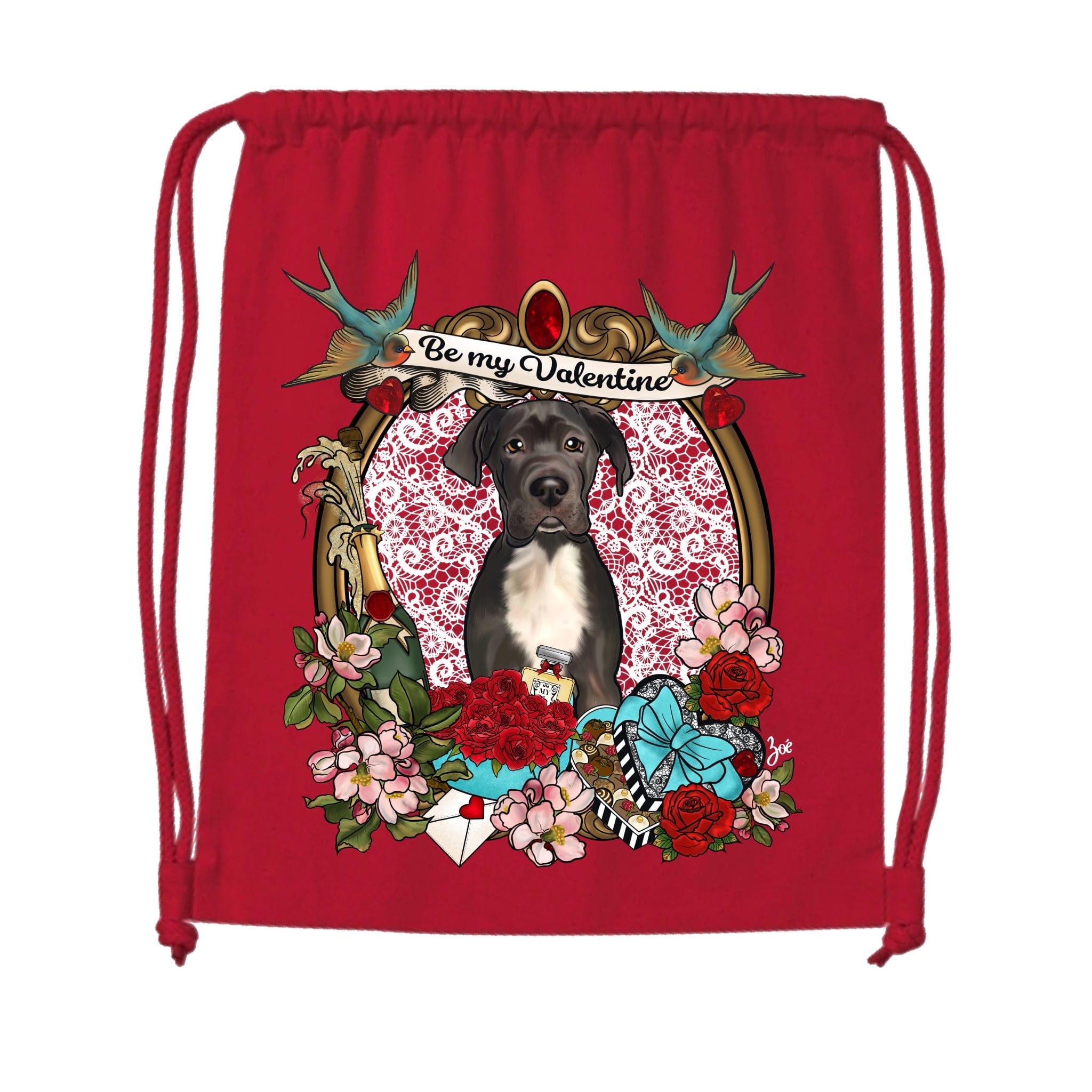 MYTi23 - Pets Heads Philosophy Gymbag Valentine Gymbag Deutsche Dogge Hundeshirt Hundefans