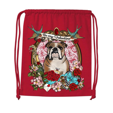 MYTi23 - Pets Heads Philosophy Gymbag Valentine Gymbag Englische Bulldogge Hundeshirt Hundefans