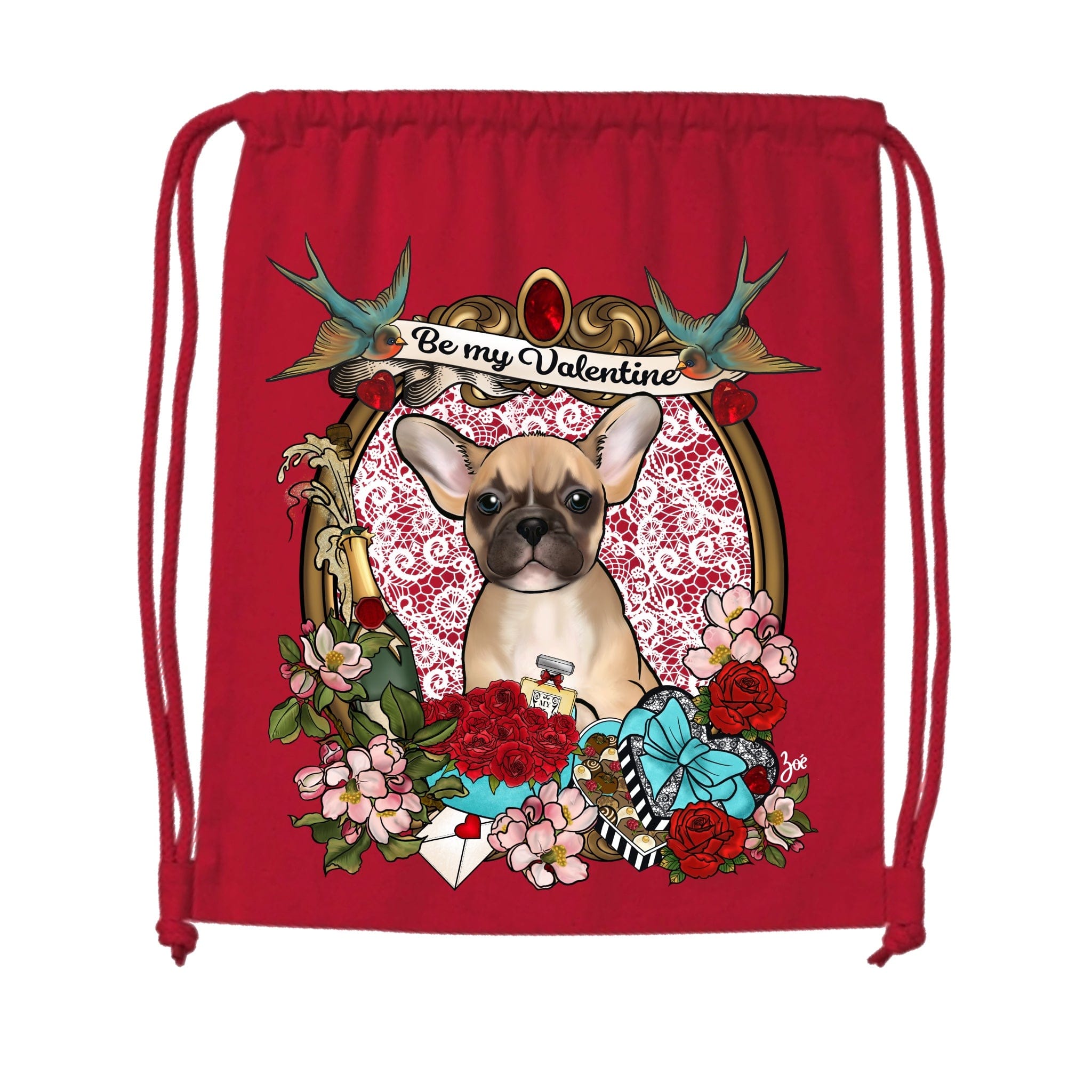 MYTi23 - Pets Heads Philosophy Gymbag Valentine Gymbag Frenchie Hundeshirt Hundefans