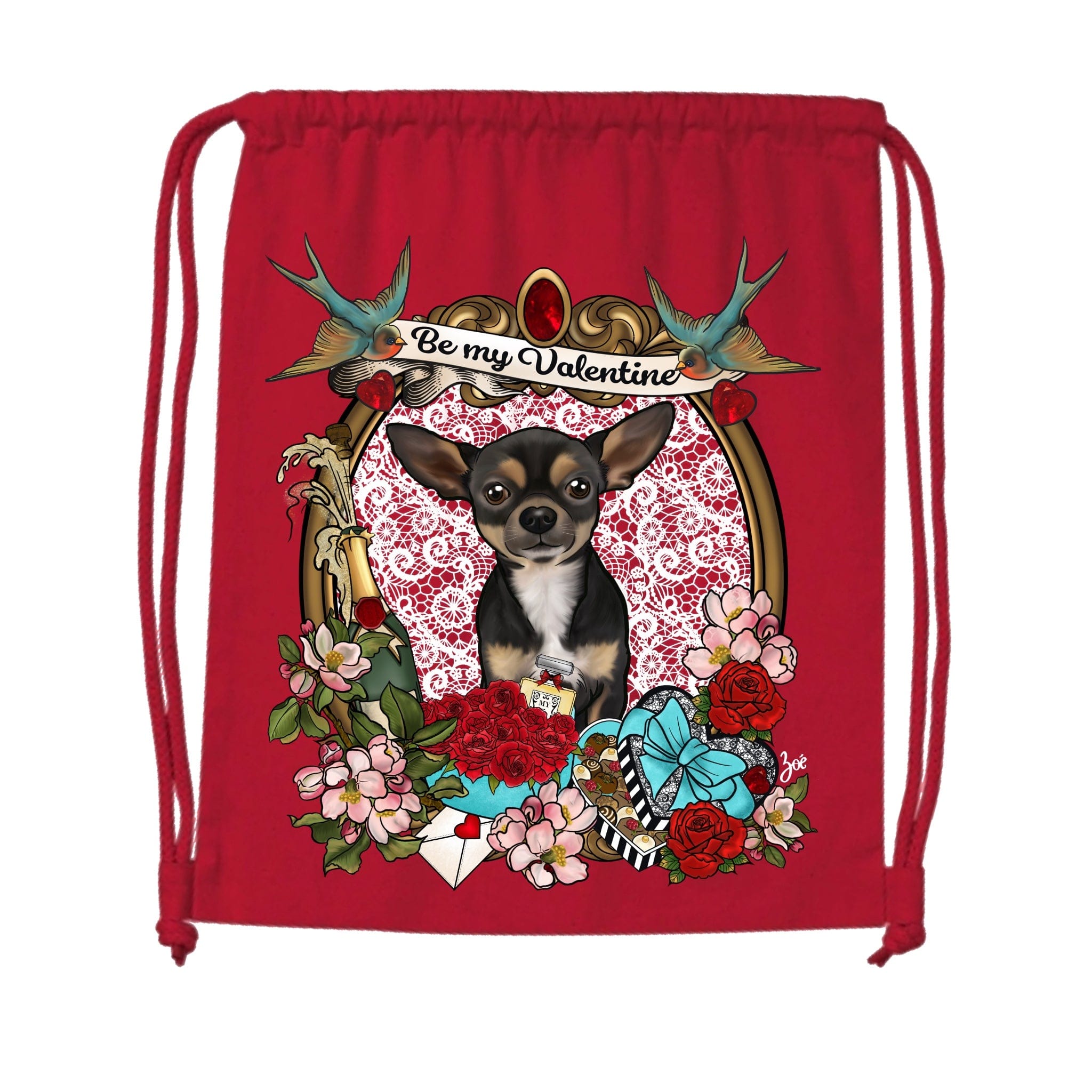MYTi23 - Pets Heads Philosophy Gymbag Valentine Gymbag Kurzhaar Chihuahua Hundeshirt Hundefans
