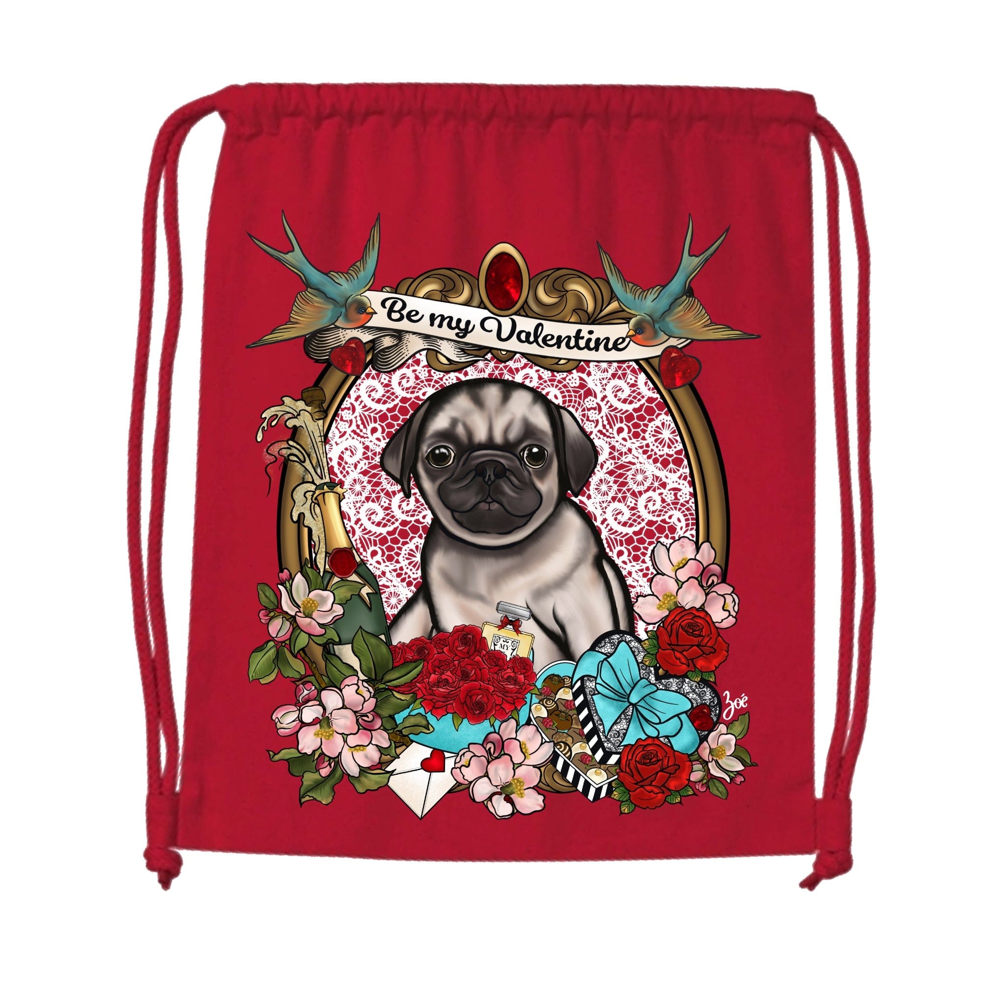 MYTi23 - Pets Heads Philosophy Gymbag Valentine Gymbag Mops Hundeshirt Hundefans