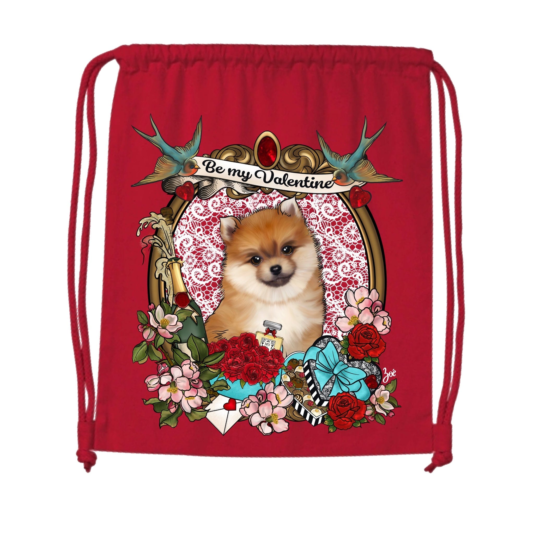 MYTi23 - Pets Heads Philosophy Gymbag Valentine Gymbag Pommeraner Hundeshirt Hundefans