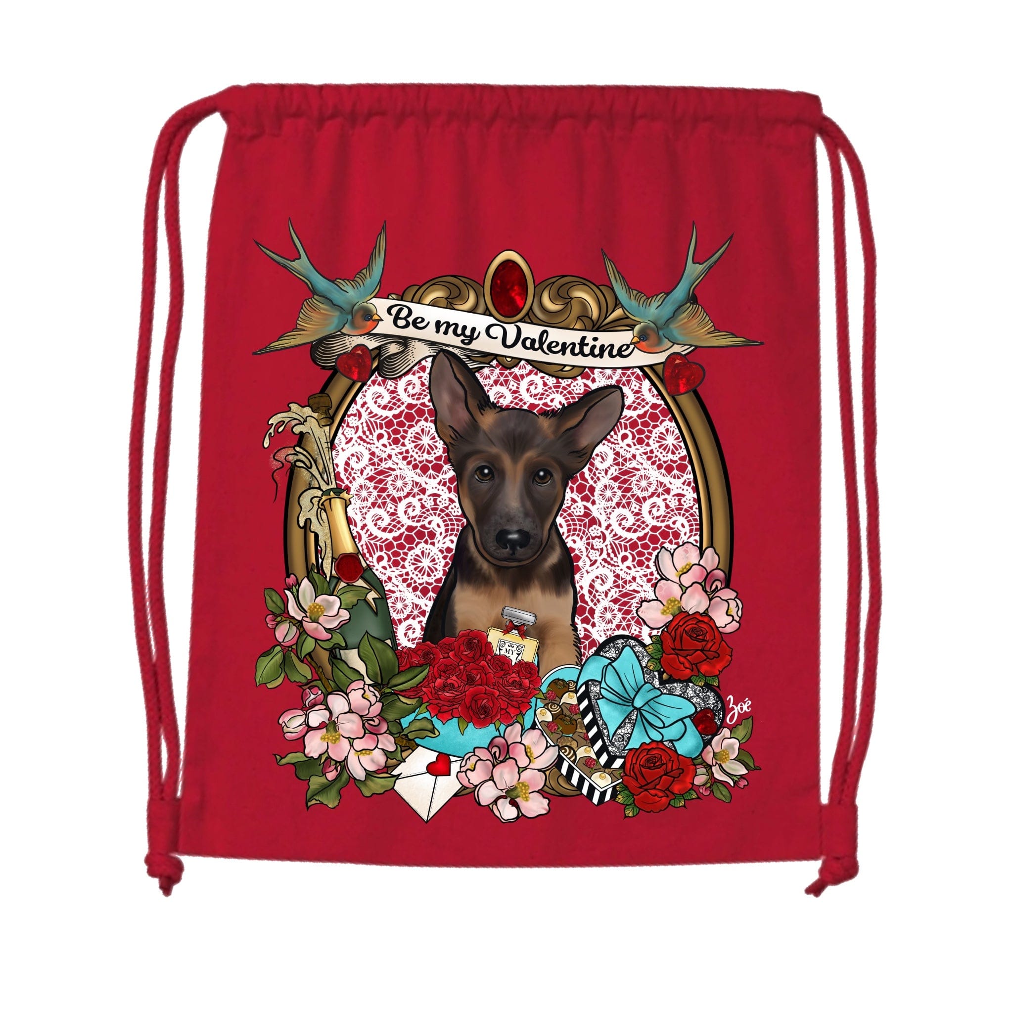 MYTi23 - Pets Heads Philosophy Gymbag Valentine Gymbag Schäferhund Hundeshirt Hundefans