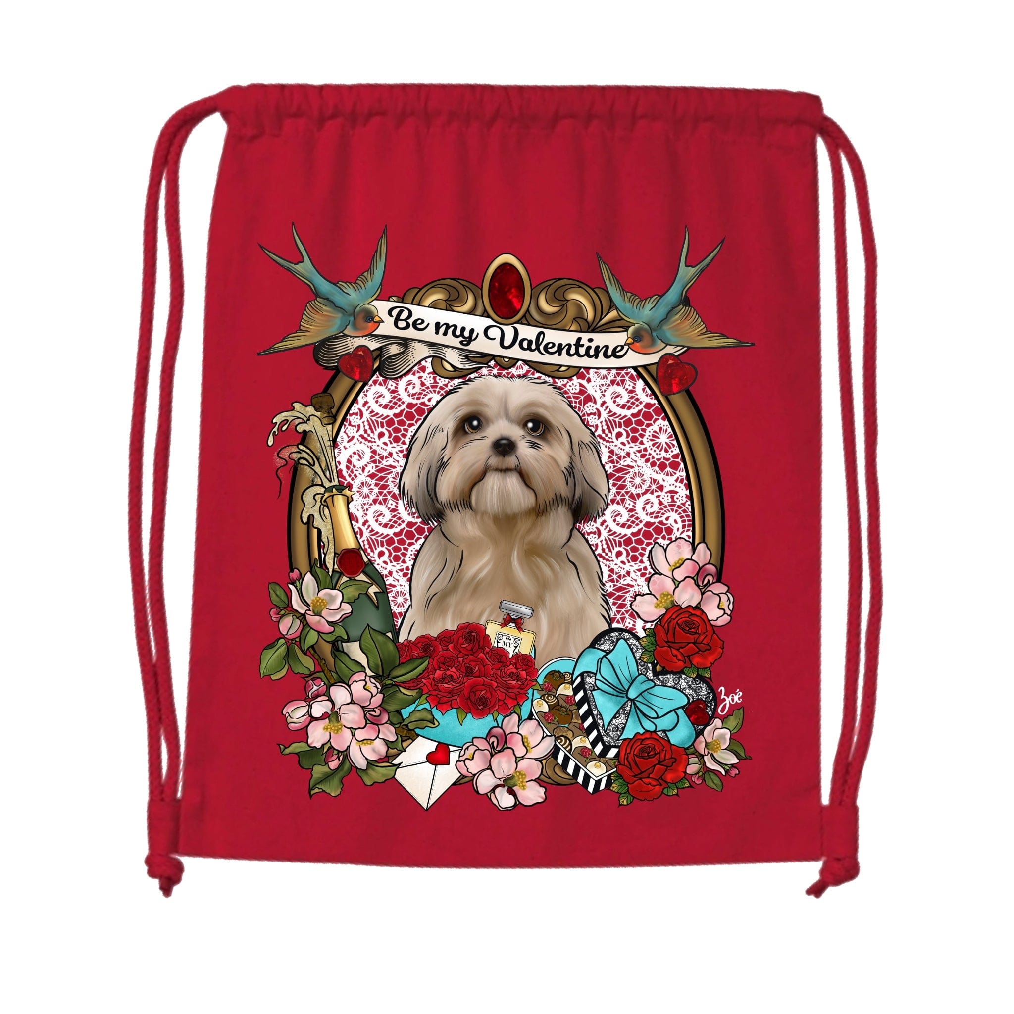 MYTi23 - Pets Heads Philosophy Gymbag Valentine Gymbag Shih Tzu Hundeshirt Hundefans