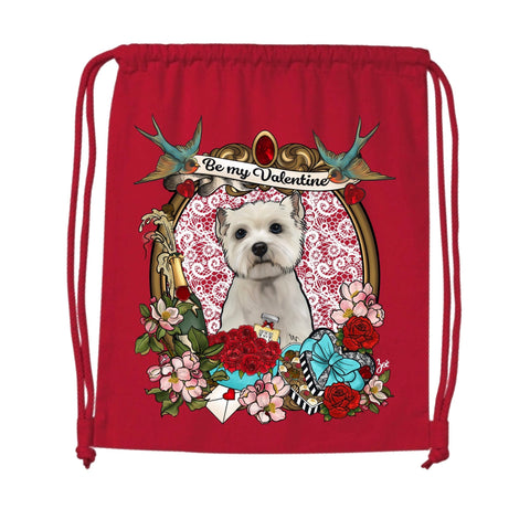 MYTi23 - Pets Heads Philosophy Gymbag Valentine Gymbag Westie Hundeshirt Hundefans