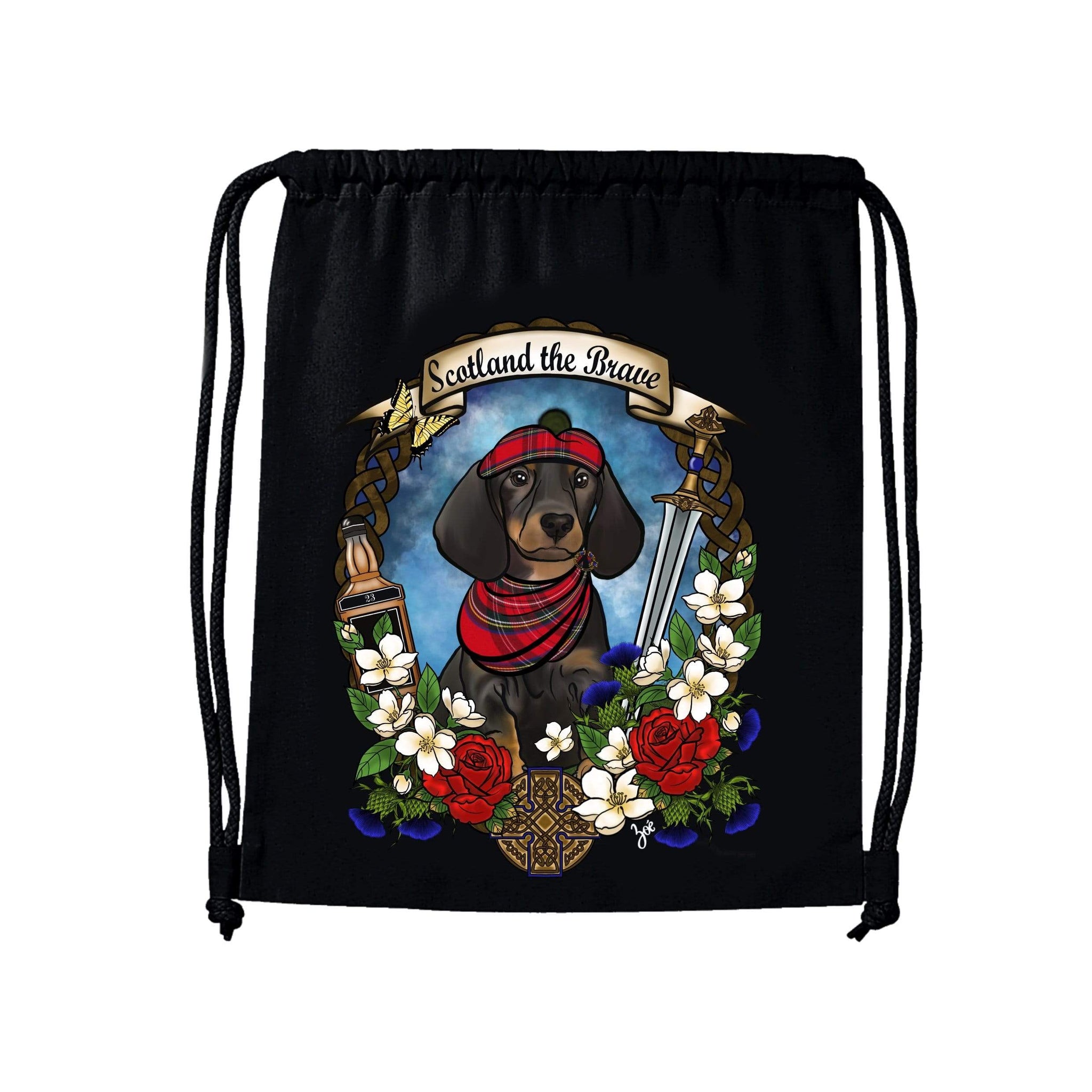 MYTi23 - Pets Heads Philosophy Gymbag Schottland Gymbag Dackel Hundeshirt Hundefans