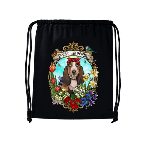 MYTi23 - Pets Heads Philosophy Gymbag Spring Gymbag Basset Hundeshirt Hundefans