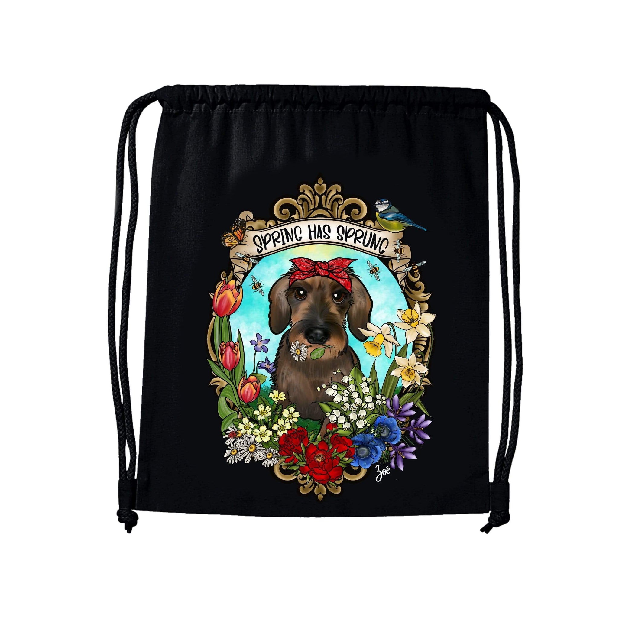 MYTi23 - Pets Heads Philosophy Gymbag Spring Gymbag Rauhaardackel Hundeshirt Hundefans