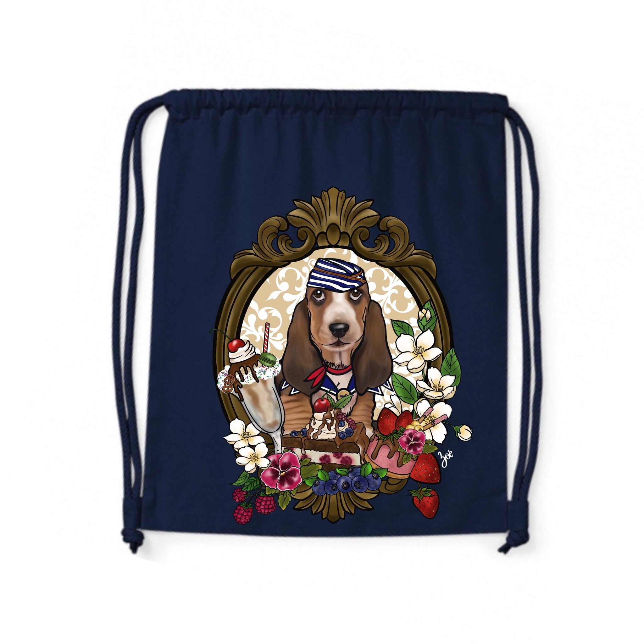 MYTi23 - Pets Heads Philosophy Gymbag Sundae Gymbag Basset Hundeshirt Hundefans