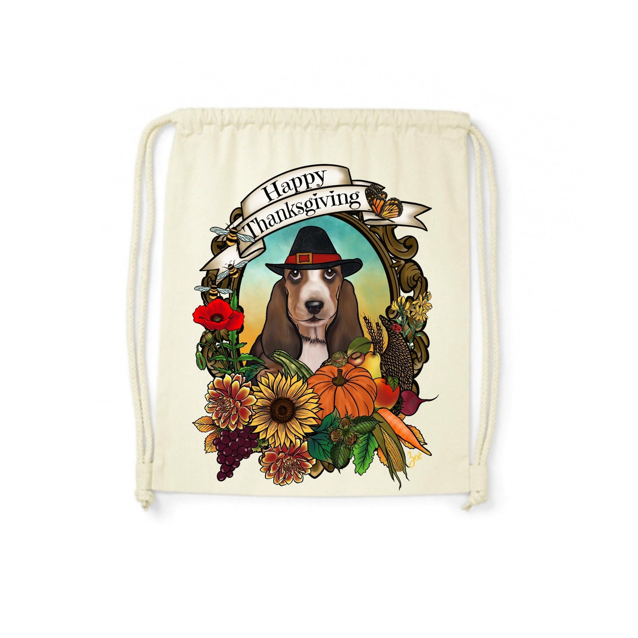 MYTi23 - Pets Heads Philosophy Gymbag Thanksgiving Gymbag Basset Hundeshirt Hundefans