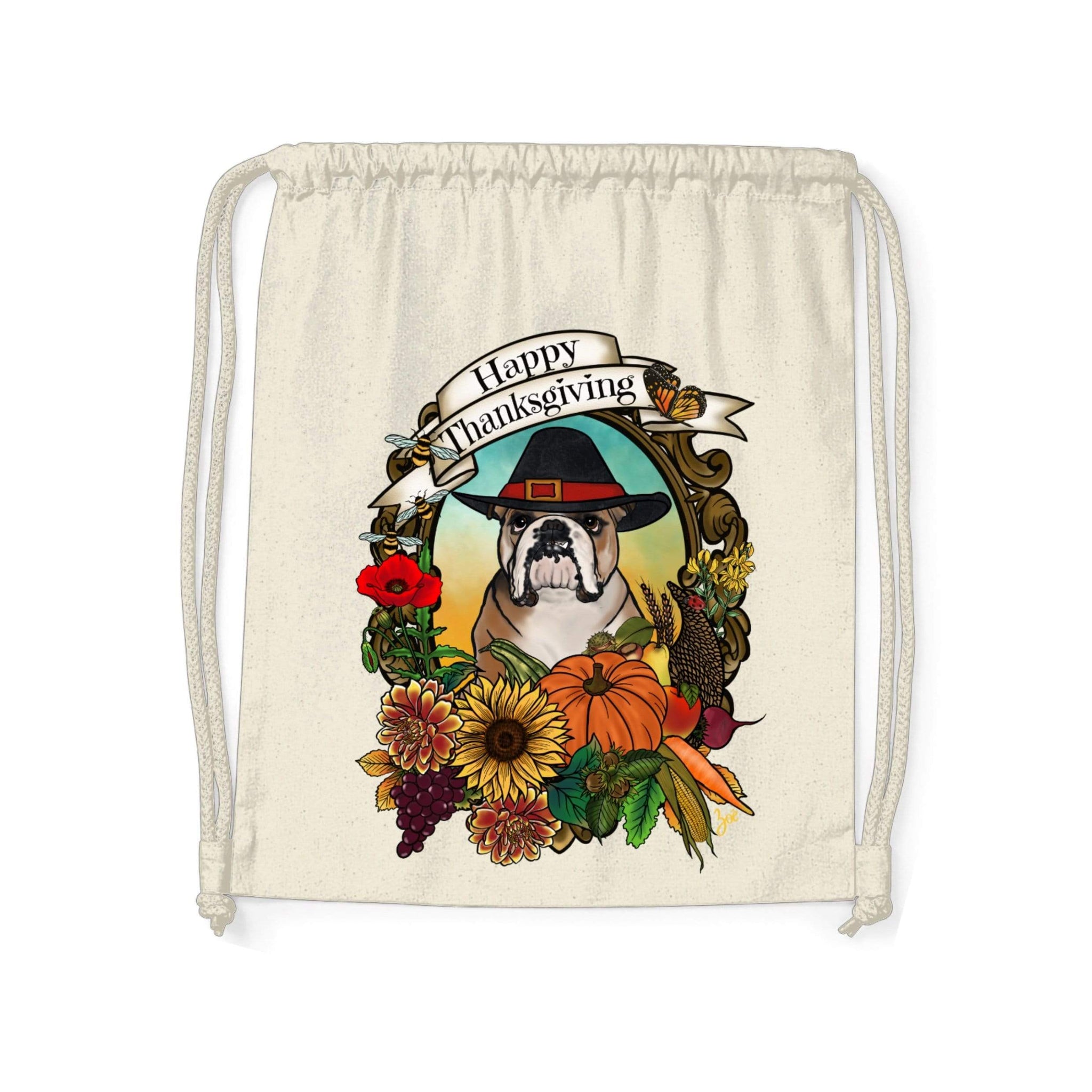 MYTi23 - Pets Heads Philosophy Gymbag Thanksgiving Gymbag Englische Bulldogge Hundeshirt Hundefans
