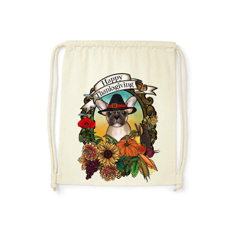 MYTi23 - Pets Heads Philosophy Gymbag Thanksgiving Gymbag Frenchie Hundeshirt Hundefans