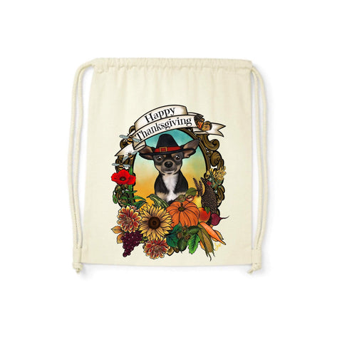 MYTi23 - Pets Heads Philosophy Gymbag Thanksgiving Gymbag Kurzhaar Chihuahua Hundeshirt Hundefans
