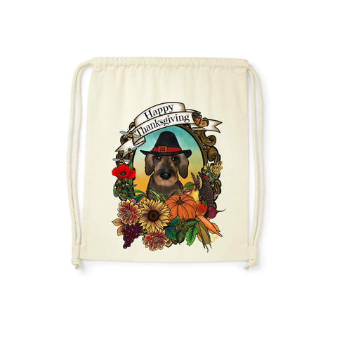 MYTi23 - Pets Heads Philosophy Gymbag Thanksgiving Gymbag Rauhaardackel Hundeshirt Hundefans