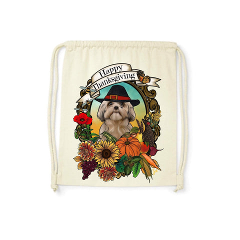 MYTi23 - Pets Heads Philosophy Gymbag Thanksgiving Gymbag Shih Tzu Hundeshirt Hundefans