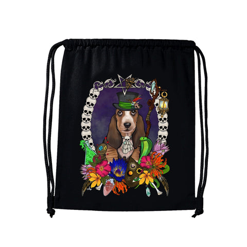 MYTi23 - Pets Heads Philosophy Gymbag Voodoo Gymbag Basset Hundeshirt Hundefans
