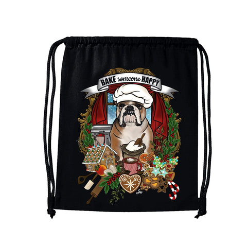 MYTi23 - Pets Heads Philosophy Gymbag Weihnachtsbäckerei Gymbag Englische Bulldogge Hundeshirt Hundefans