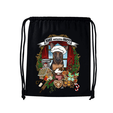 MYTi23 - Pets Heads Philosophy Gymbag Weihnachtsbäckerei Gymbag Schäferhund Hundeshirt Hundefans