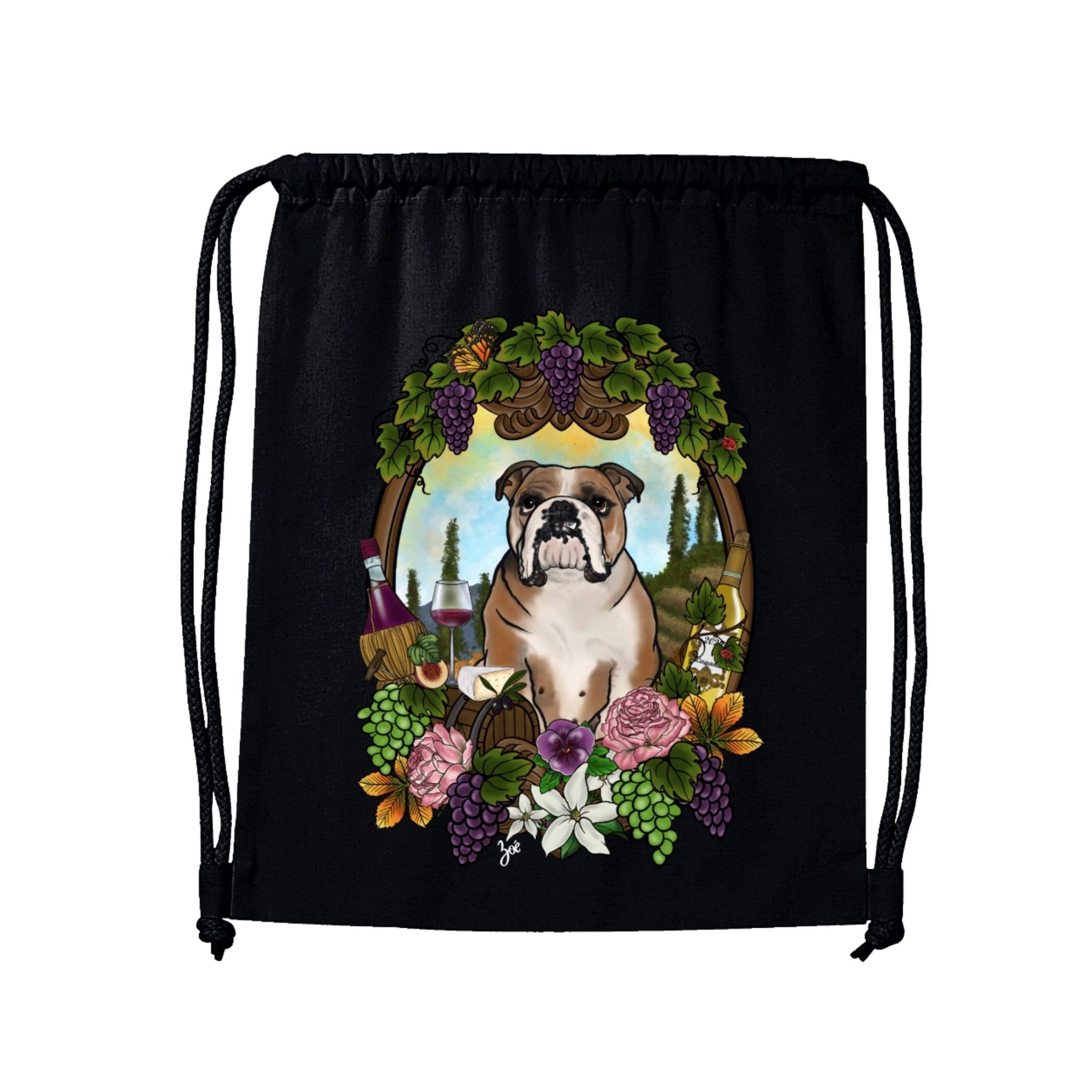MYTi23 - Pets Heads Philosophy Gymbag Winzer Gymbag Englische Bulldogge Hundeshirt Hundefans