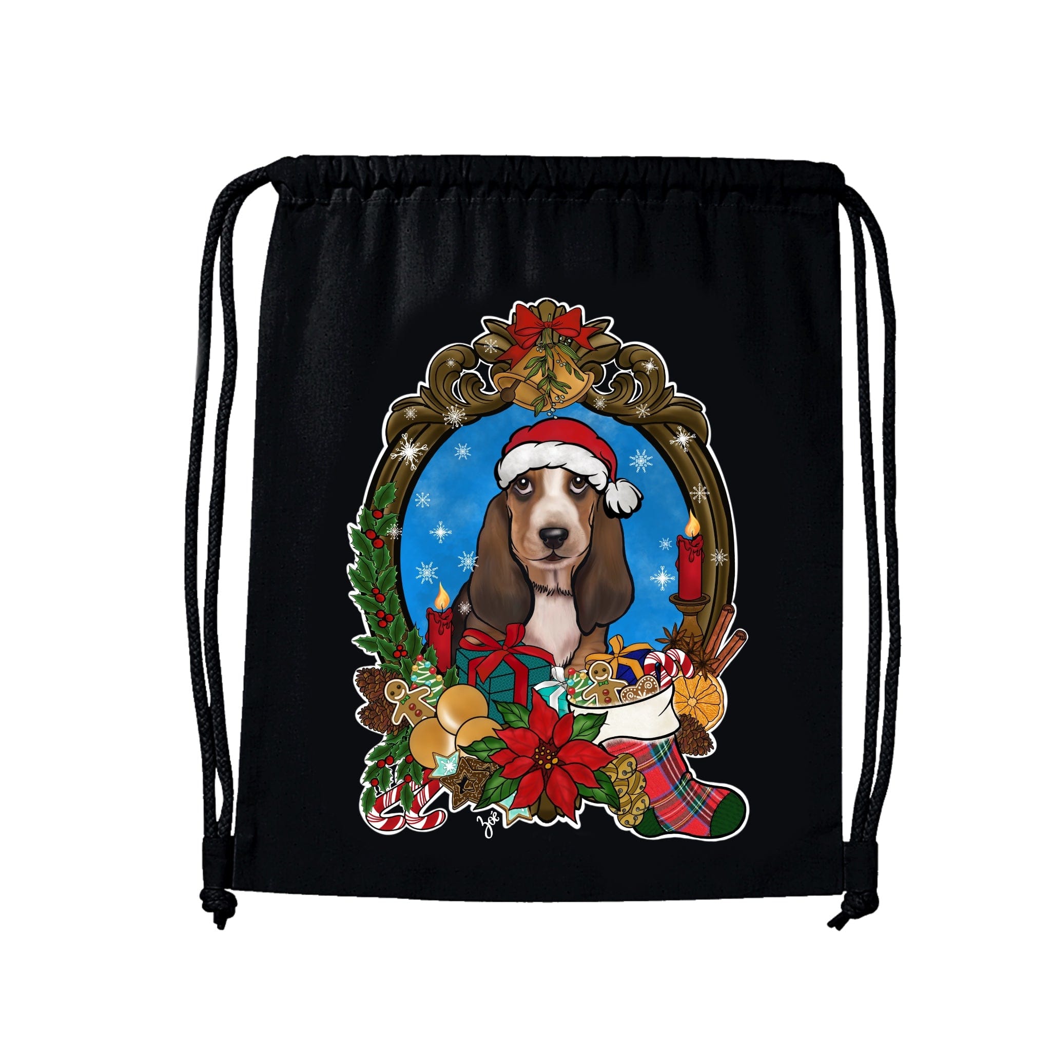 MYTi23 - Pets Heads Philosophy Gymbag Christmas Gymbag Basset Hundeshirt Hundefans