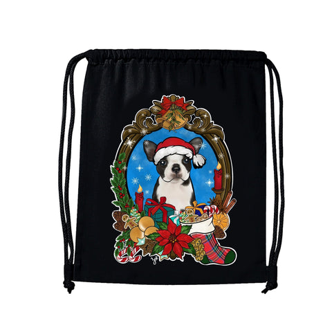 MYTi23 - Pets Heads Philosophy Gymbag Christmas Gymbag Boston Terrier Hundeshirt Hundefans