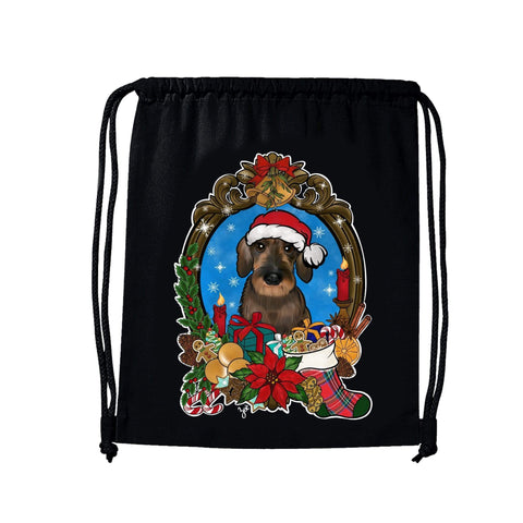 MYTi23 - Pets Heads Philosophy Gymbag Christmas Gymbag Rauhaardackel Hundeshirt Hundefans