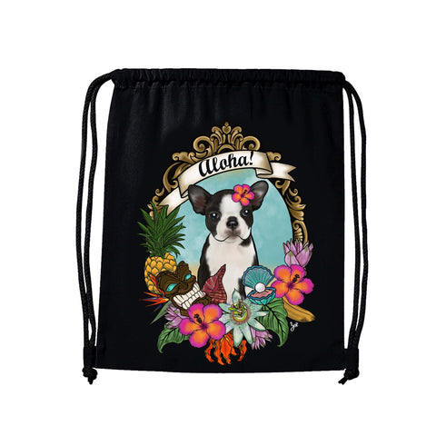 MYTi23 - Pets Heads Philosophy Gymbag Aloha Gymbag Boston Terrier Hundeshirt Hundefans