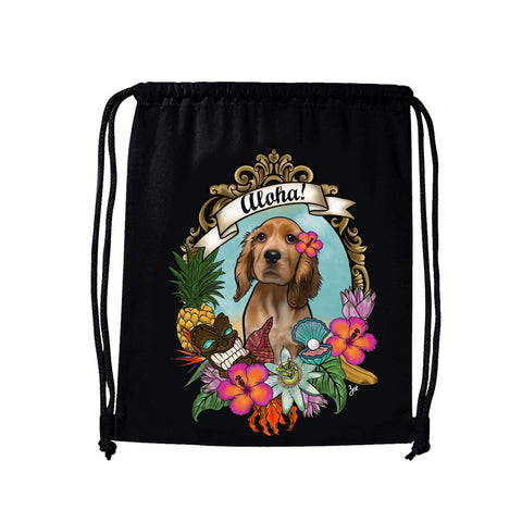 MYTi23 - Pets Heads Philosophy Gymbag Aloha Gymbag Cocker Hundeshirt Hundefans