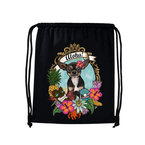 MYTi23 - Pets Heads Philosophy Gymbag Aloha Gymbag Kurzhaar Chihuahua Hundeshirt Hundefans