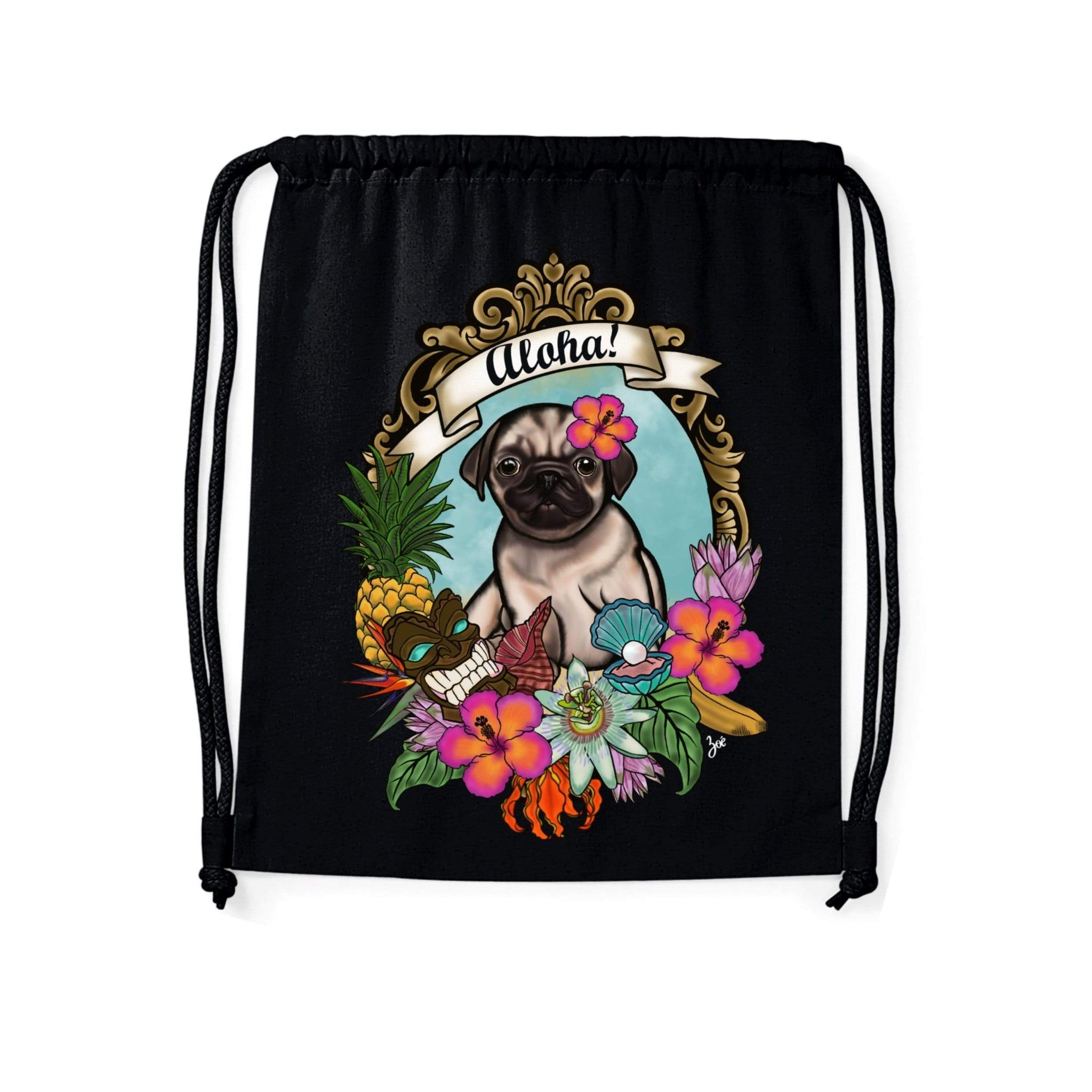 MYTi23 - Pets Heads Philosophy Gymbag Aloha Gymbag Mops Hundeshirt Hundefans