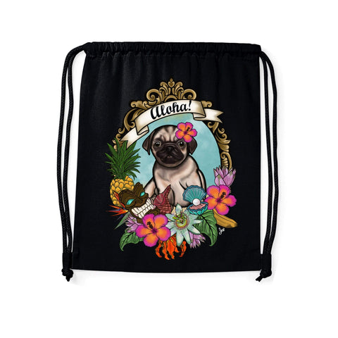 MYTi23 - Pets Heads Philosophy Gymbag Aloha Gymbag Mops Hundeshirt Hundefans