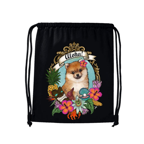 MYTi23 - Pets Heads Philosophy Gymbag Aloha Gymbag Pommeraner Hundeshirt Hundefans