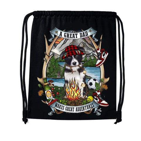 MYTi23 - Pets Heads Philosophy Gymbag Daddy Gymbag Border Collie Hundeshirt Hundefans