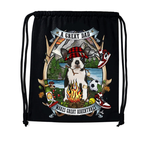 MYTi23 - Pets Heads Philosophy Gymbag Daddy Gymbag Boston Terrier Hundeshirt Hundefans