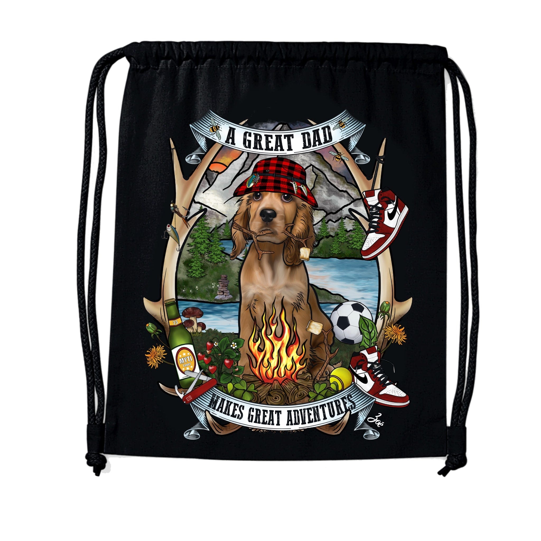 MYTi23 - Pets Heads Philosophy Gymbag Daddy Gymbag Cocker Hundeshirt Hundefans