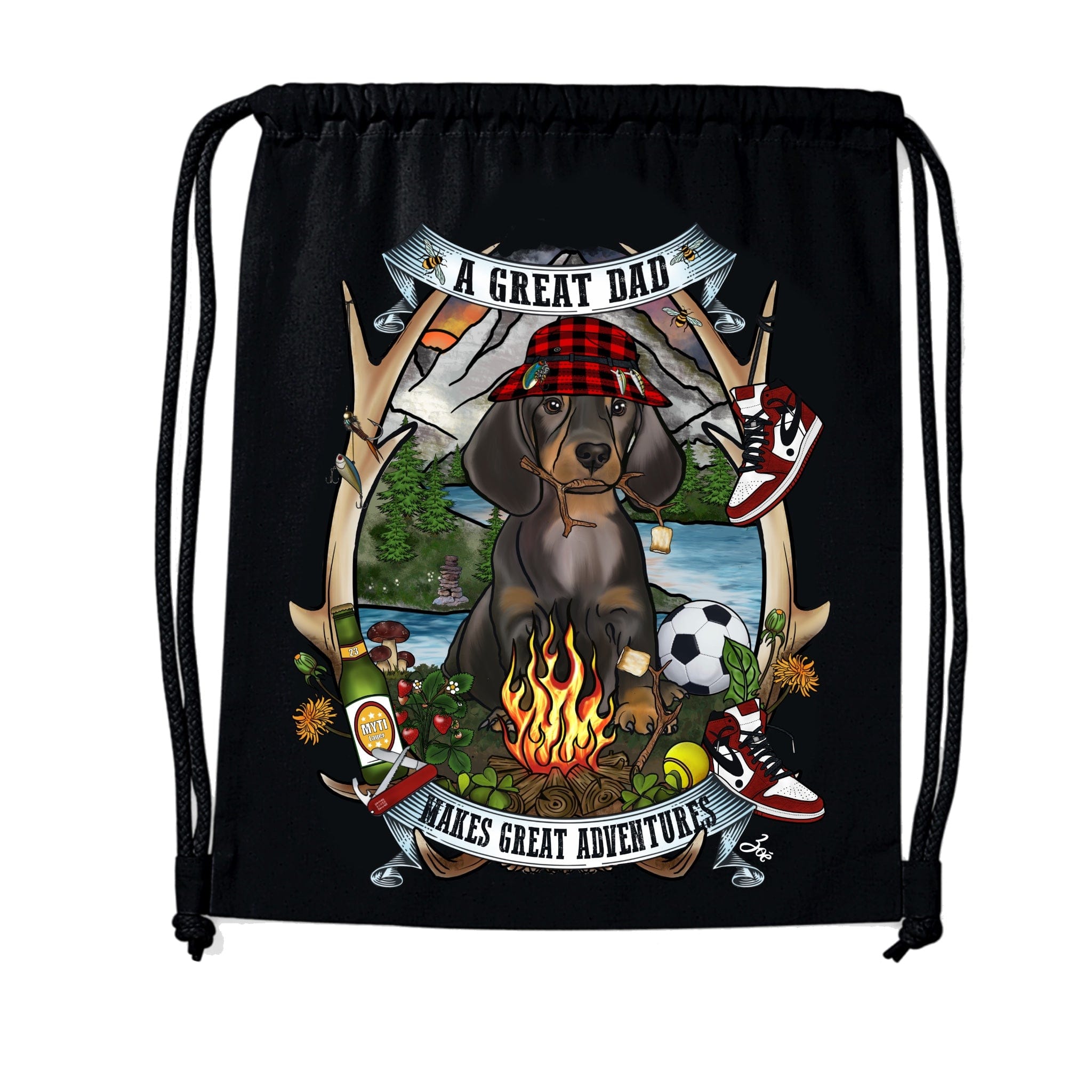 MYTi23 - Pets Heads Philosophy Gymbag Daddy Gymbag Dackel Hundeshirt Hundefans