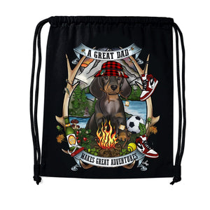 MYTi23 - Pets Heads Philosophy Gymbag Daddy Gymbag Dackel Hundeshirt Hundefans
