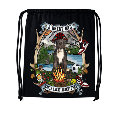 MYTi23 - Pets Heads Philosophy Gymbag Daddy Gymbag Deutsche Dogge Hundeshirt Hundefans