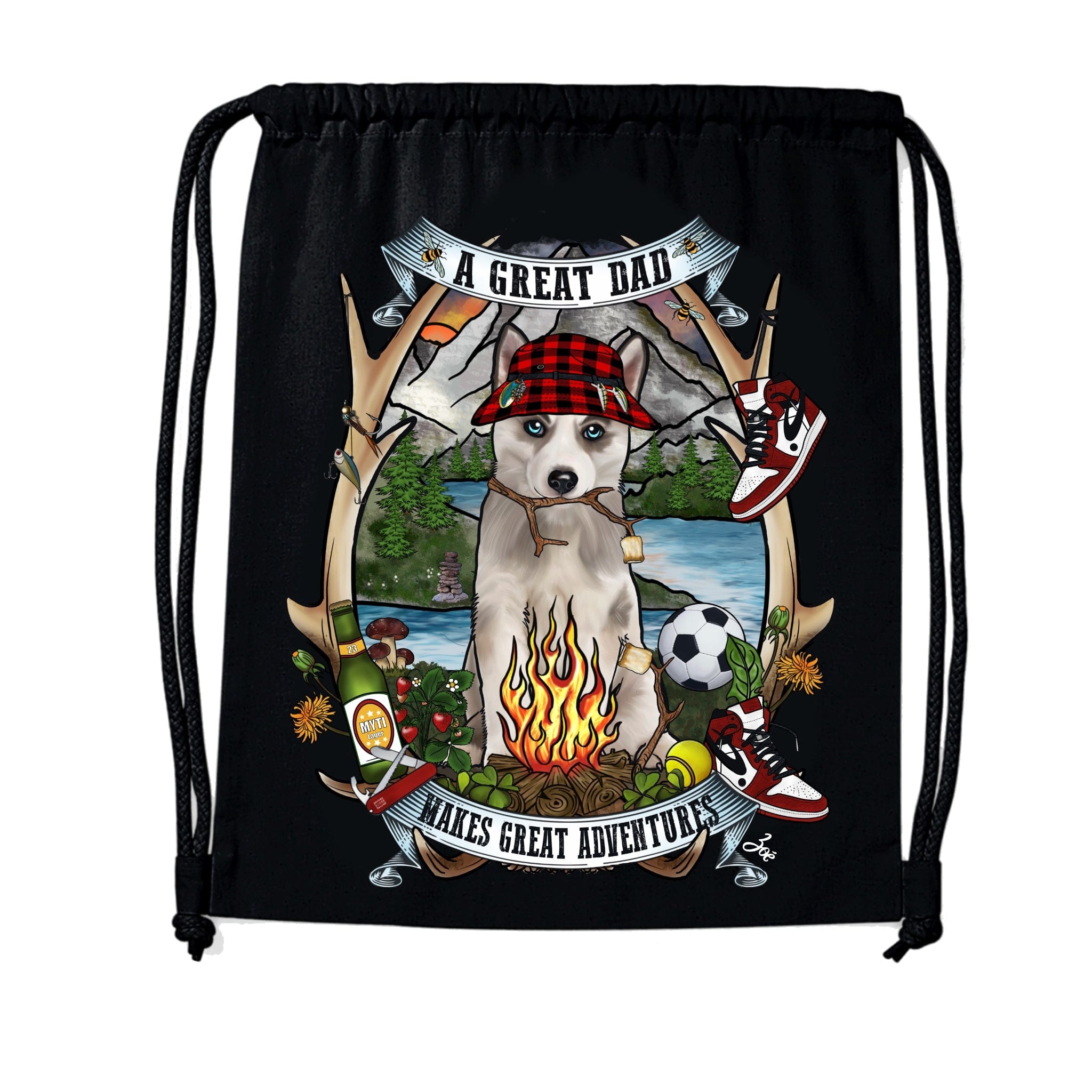 MYTi23 - Pets Heads Philosophy Gymbag Daddy Gymbag Husky Hundeshirt Hundefans