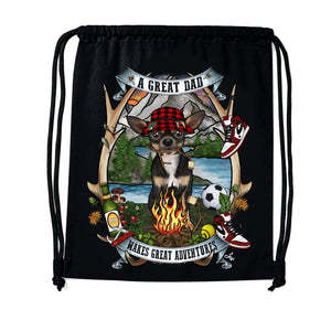 MYTi23 - Pets Heads Philosophy Gymbag Daddy Gymbag Kurzhaar Chihuahua Hundeshirt Hundefans